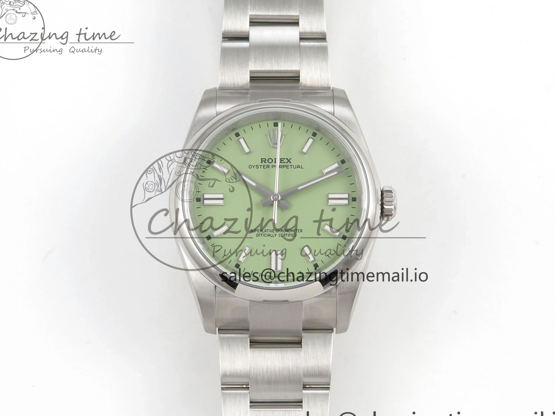 0505 2025 Oyster Perpetual 126000 36mm KRF 1:1 Best Edition 904L Steel Pistachio Green Dial VR WrinkleFree 127